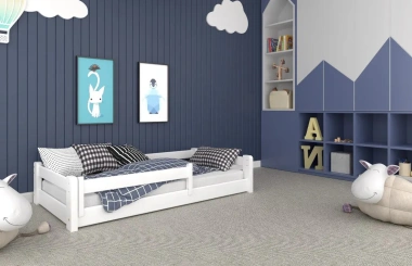 Einzelbett, Kinderbett MINI mit Bettgitter - Kubuk Moebel