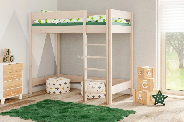 Hochbett, Kinderbett HUGO Sofortlieferung - Kubuk Moebel