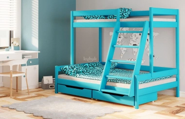 Etagenbett, Kinderbett TRIO, Massivholz, Sofortlieferung - Kubuk Moebel Etagenbett, Kinderbett TRIO, Massivholz, Sofortlieferung - Kubuk Moebel