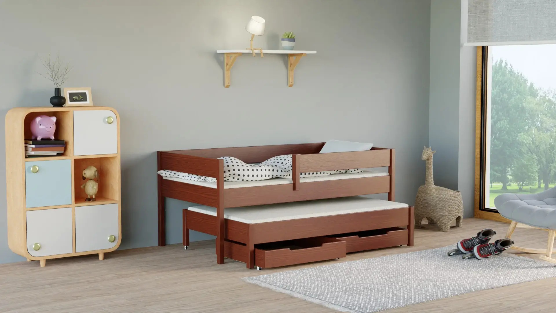 Ausziehbett, Kinderbett, Doppelbett Junior, Sofortlieferung - Kubuk Moebel Ausziehbett, Kinderbett, Doppelbett Junior, Sofortlieferung - Kubuk Moebel