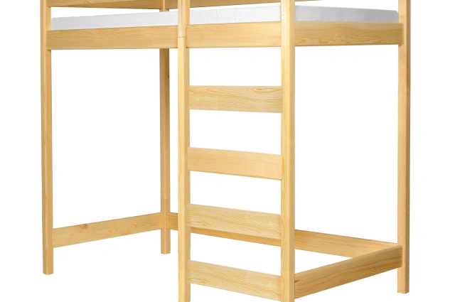 Kinderbett, Jugendbett, Hochbett LUKA aus Massivholz, Sofortlieferung - Kubuk Moebel Kinderbett, Jugendbett, Hochbett LUKA aus Massivholz, Sofortlieferung - Kubuk Moebel