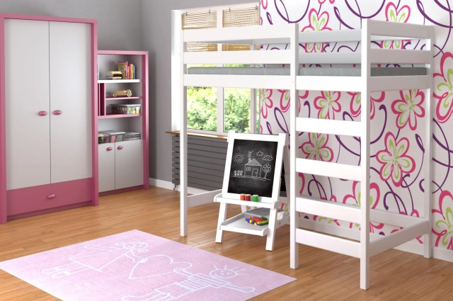 Kinderbett, Hochbett, Jugendbett LUKA PLUS aus Massivholz, Sofortlieferung - Kubuk Moebel Kinderbett, Hochbett, Jugendbett LUKA PLUS aus Massivholz, Sofortlieferung - Kubuk Moebel