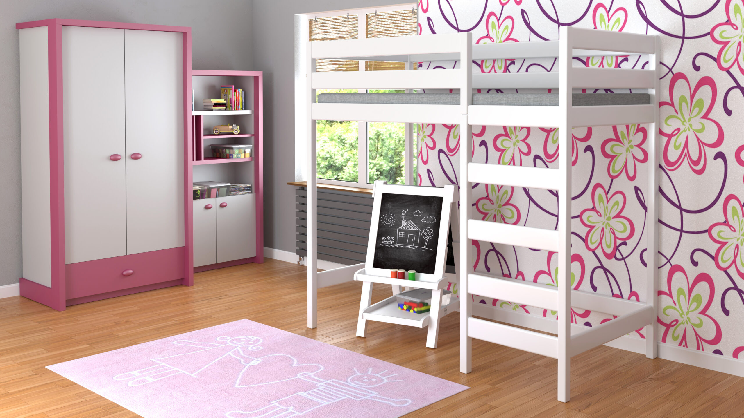 Kinderbett, Hochbett, Jugendbett LUKA PLUS aus Massivholz, Sofortlieferung - Kubuk Moebel Kinderbett, Hochbett, Jugendbett LUKA PLUS aus Massivholz, Sofortlieferung - Kubuk Moebel