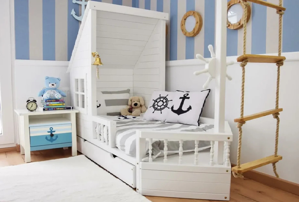 Kinderbett, Spielbett, Schiffbett Kapitän Hook - Kubuk Moebel