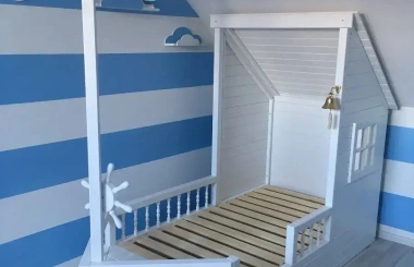 Kinderbett, Spielbett, Schiffbett Kapitän Hook - Kubuk Moebel