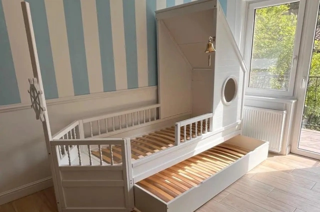 Kinderbett, Spielbett, Schiffbett Kapitän Hook - Kubuk Moebel