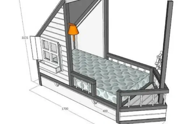 Kinderbett, Spielbett, Schiffbett Kapitän Hook - Kubuk Moebel