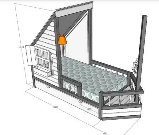 Kinderbett, Spielbett, Schiffbett Kapitän Hook - Kubuk Moebel