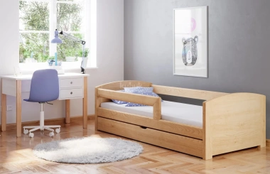 Einzelbett, Ausziehbett, Kinderbett aus massivem Fichtenholz TEDI - Kubuk Moebel Einzelbett, Ausziehbett, Kinderbett aus massivem Fichtenholz TEDI - Kubuk Moebel