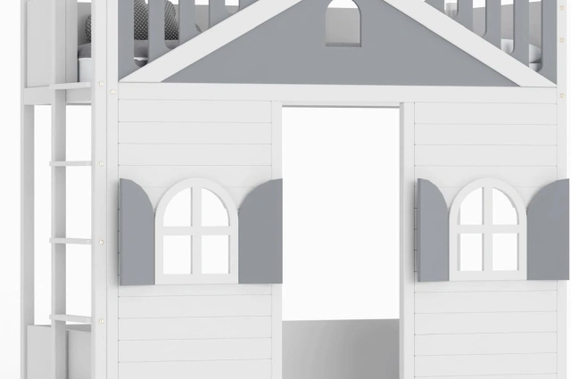 Hochbett, Kinderbett Oli - Kubuk Moebel