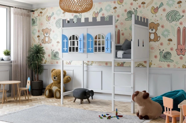 Hochbett, Spielbett RITTER ROST - Kubuk Moebel