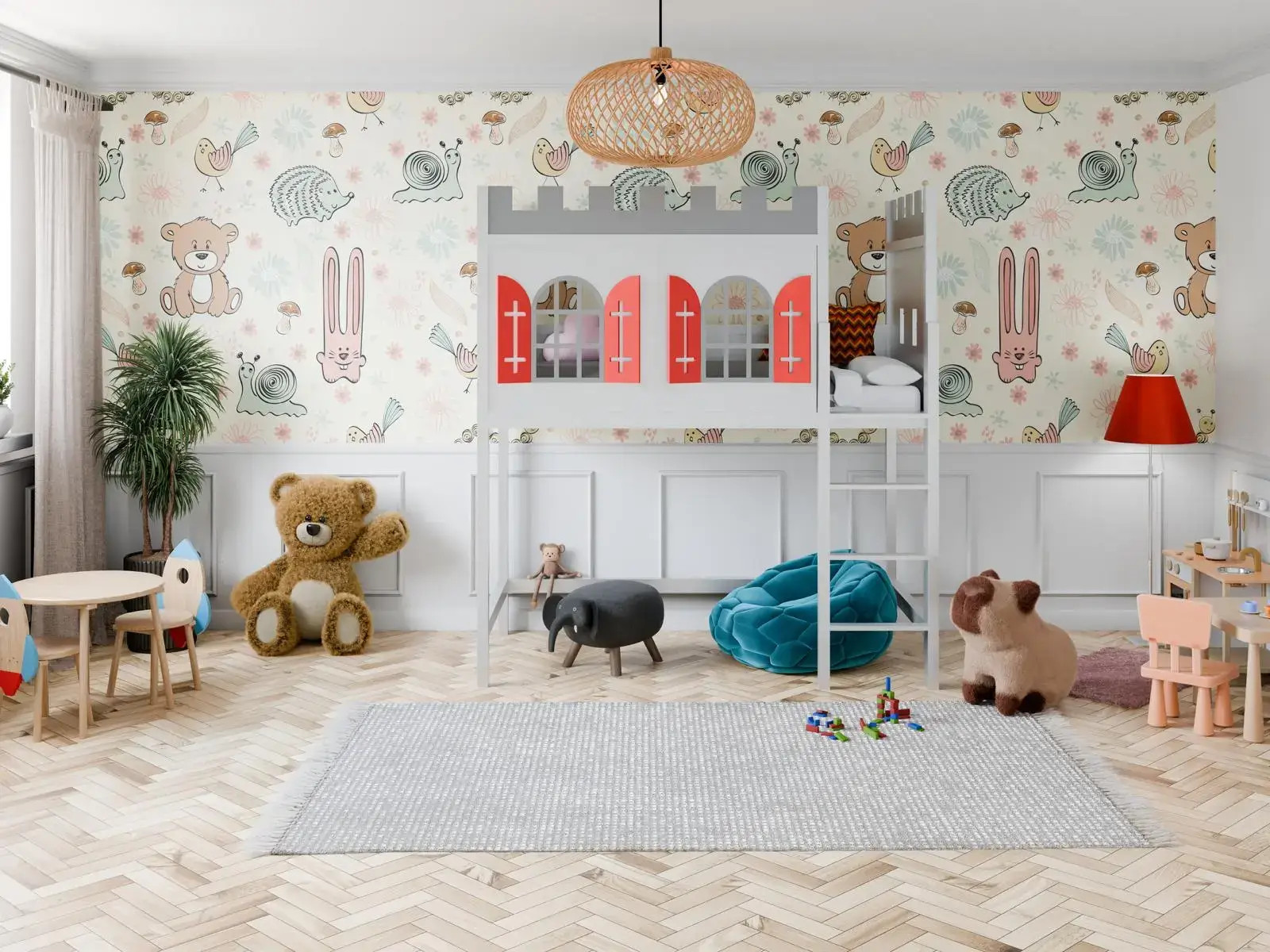 Hochbett, Spielbett RITTER ROST - Kubuk Moebel