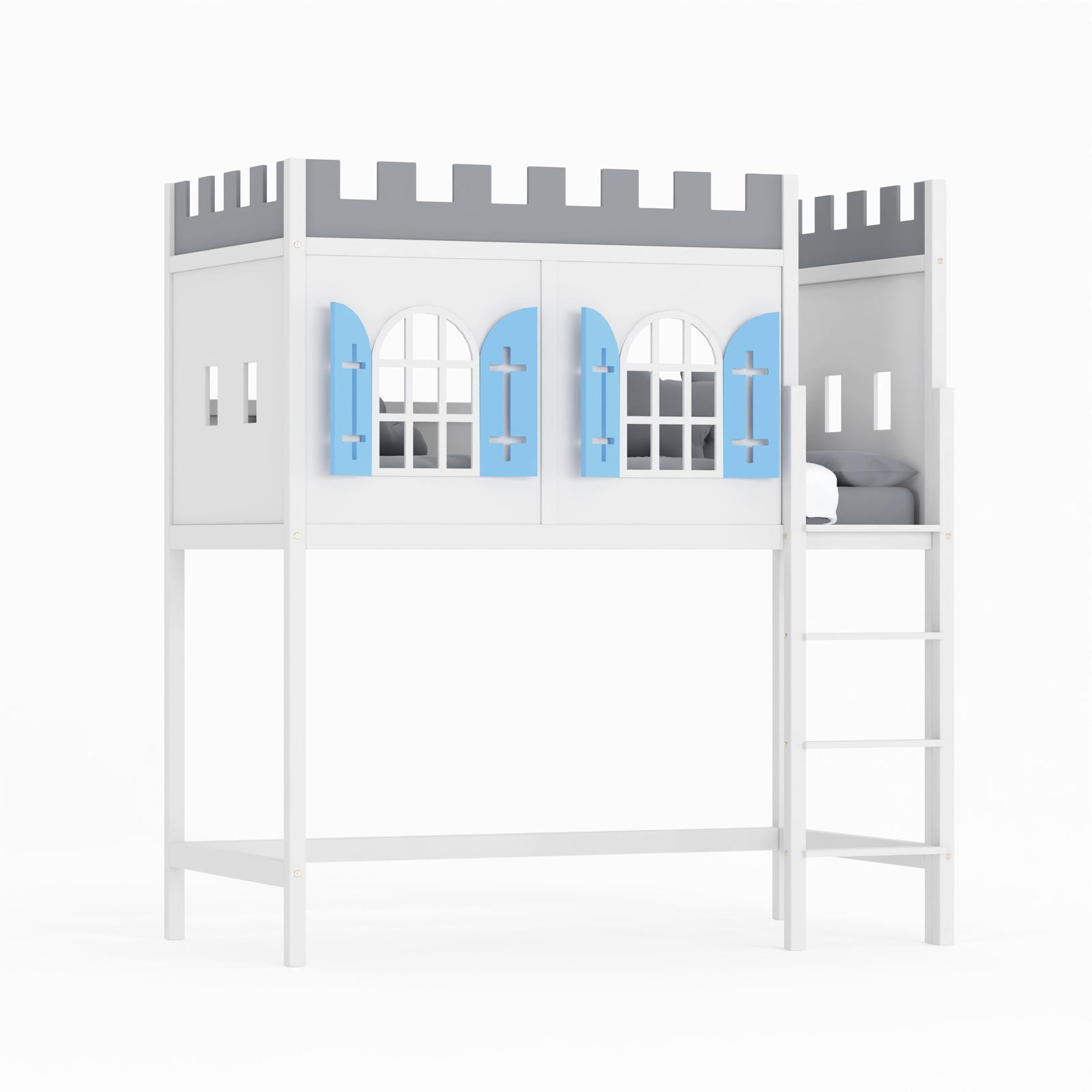 Hochbett, Spielbett RITTER ROST - Kubuk Moebel