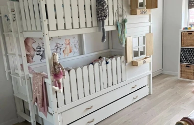 Hausbett, Spielbett LUNA (Leiter,Treppe,Rutsche) - Kubuk Moebel