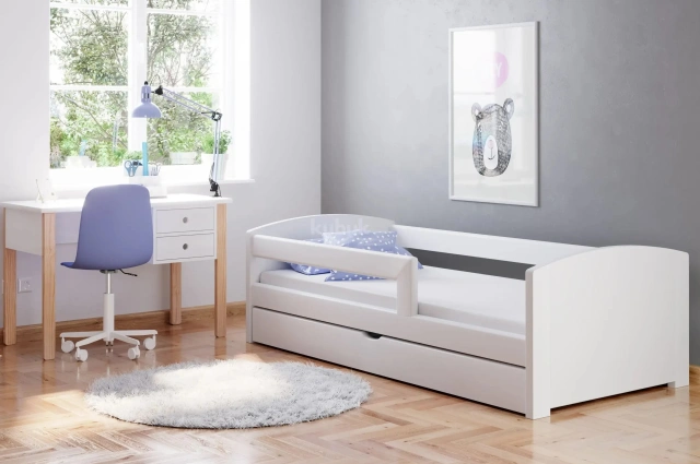 Einzelbett, Ausziehbett, Kinderbett aus massivem Fichtenholz TEDI - Kubuk Moebel Einzelbett, Ausziehbett, Kinderbett aus massivem Fichtenholz TEDI - Kubuk Moebel