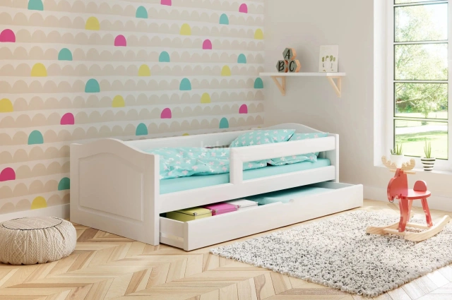 Einzelbett, Ausziehbett, Kinderbett aus massivem Fichtenholz VIKTORIA - Kubuk Moebel Einzelbett, Ausziehbett, Kinderbett aus massivem Fichtenholz VIKTORIA - Kubuk Moebel