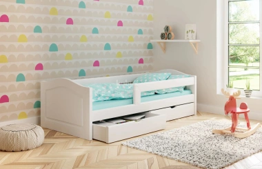 Einzelbett, Ausziehbett, Kinderbett aus massivem Fichtenholz VIKTORIA - Kubuk Moebel Einzelbett, Ausziehbett, Kinderbett aus massivem Fichtenholz VIKTORIA - Kubuk Moebel