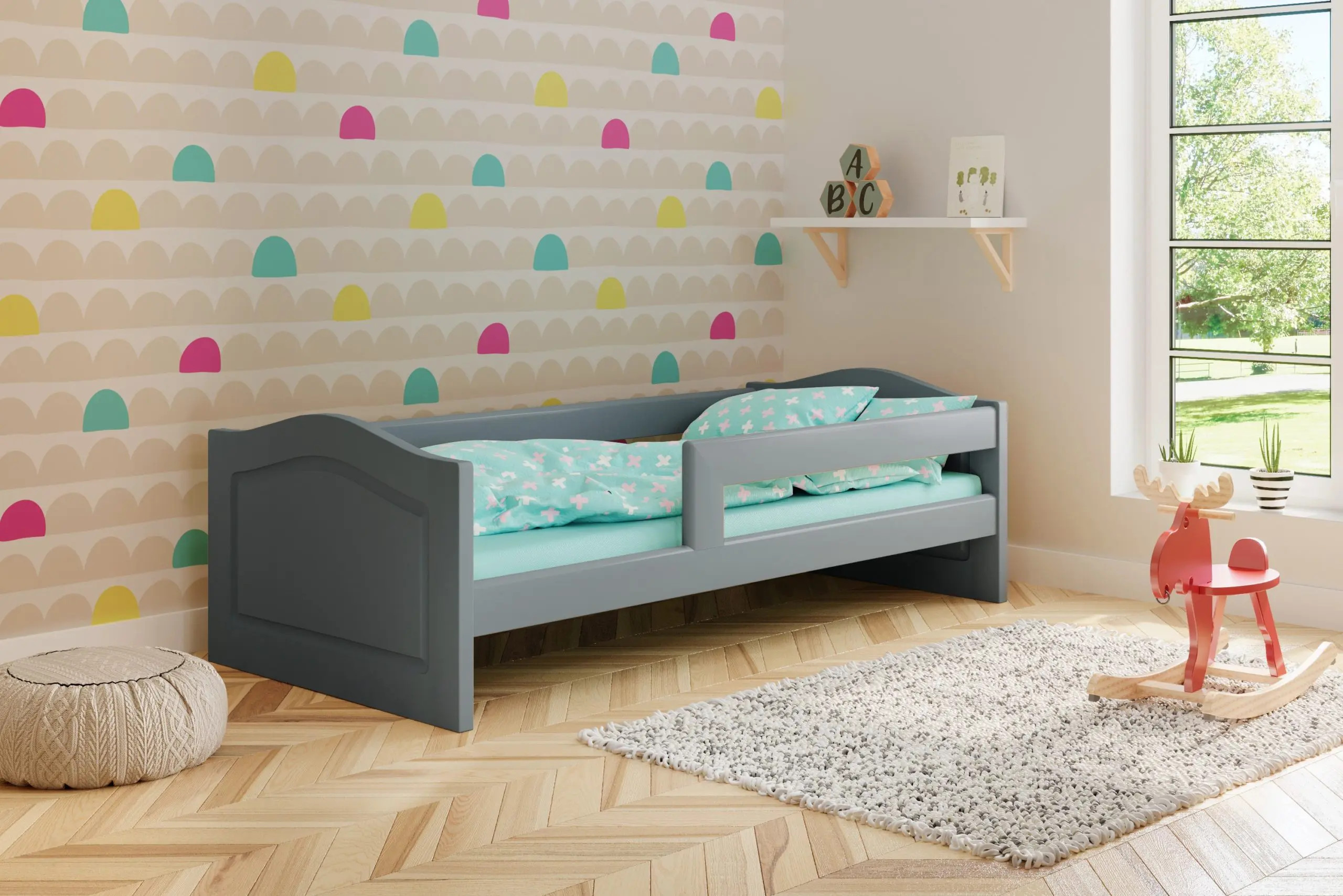 Einzelbett, Ausziehbett, Kinderbett aus massivem Fichtenholz VIKTORIA - Kubuk Moebel Einzelbett, Ausziehbett, Kinderbett aus massivem Fichtenholz VIKTORIA - Kubuk Moebel