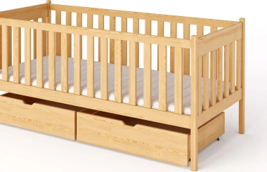 Einzelbett, Kinderbett ALICE mit Schubladen - Kubuk Moebel