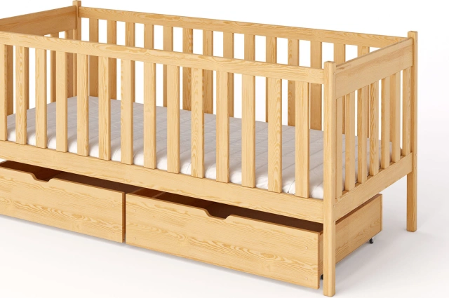 Einzelbett, Kinderbett ALICE mit Schubladen - Kubuk Moebel