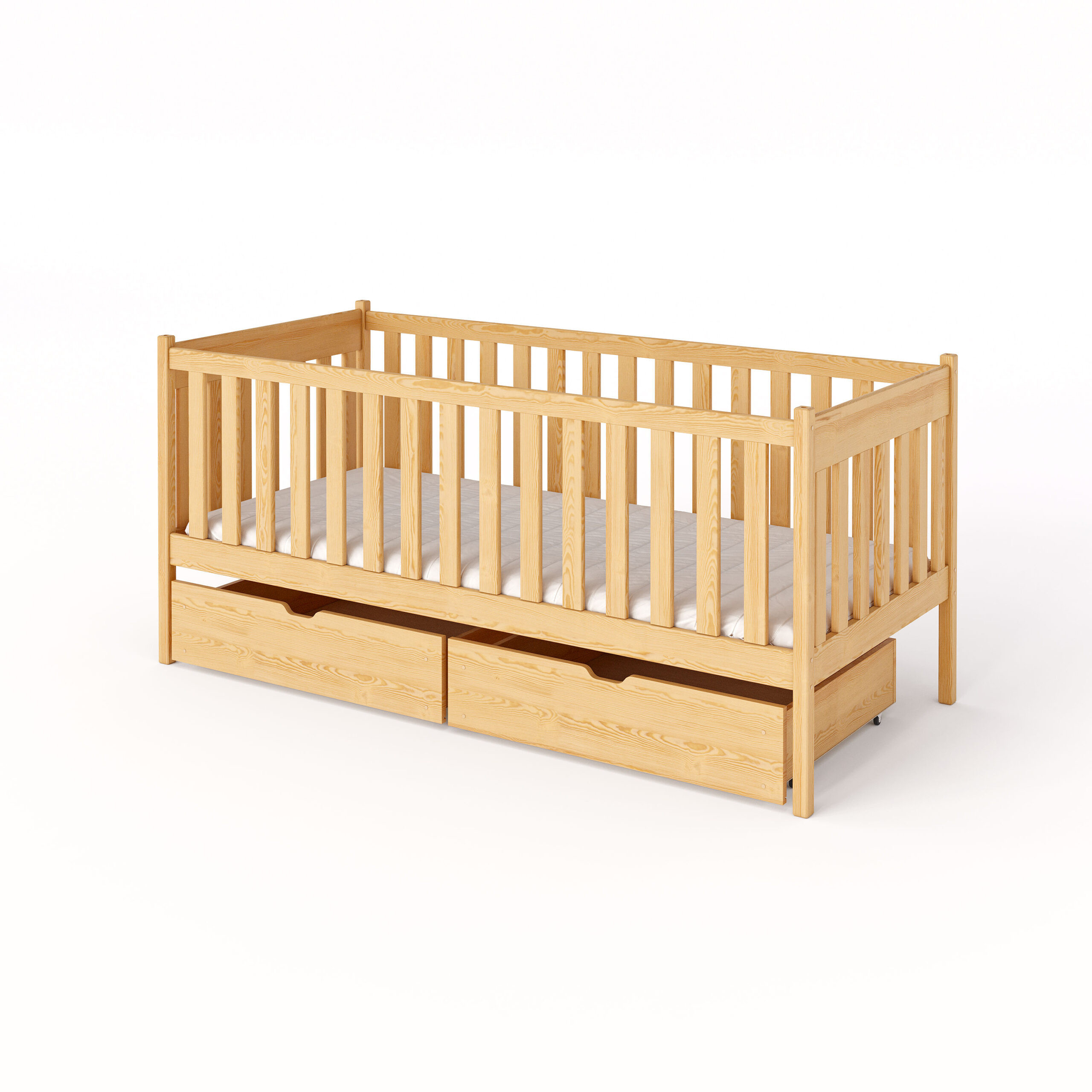 Einzelbett, Kinderbett ALICE mit Schubladen - Kubuk Moebel