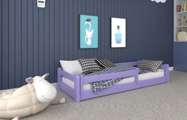 Einzelbett, Kinderbett MINI mit Bettgitter - Kubuk Moebel