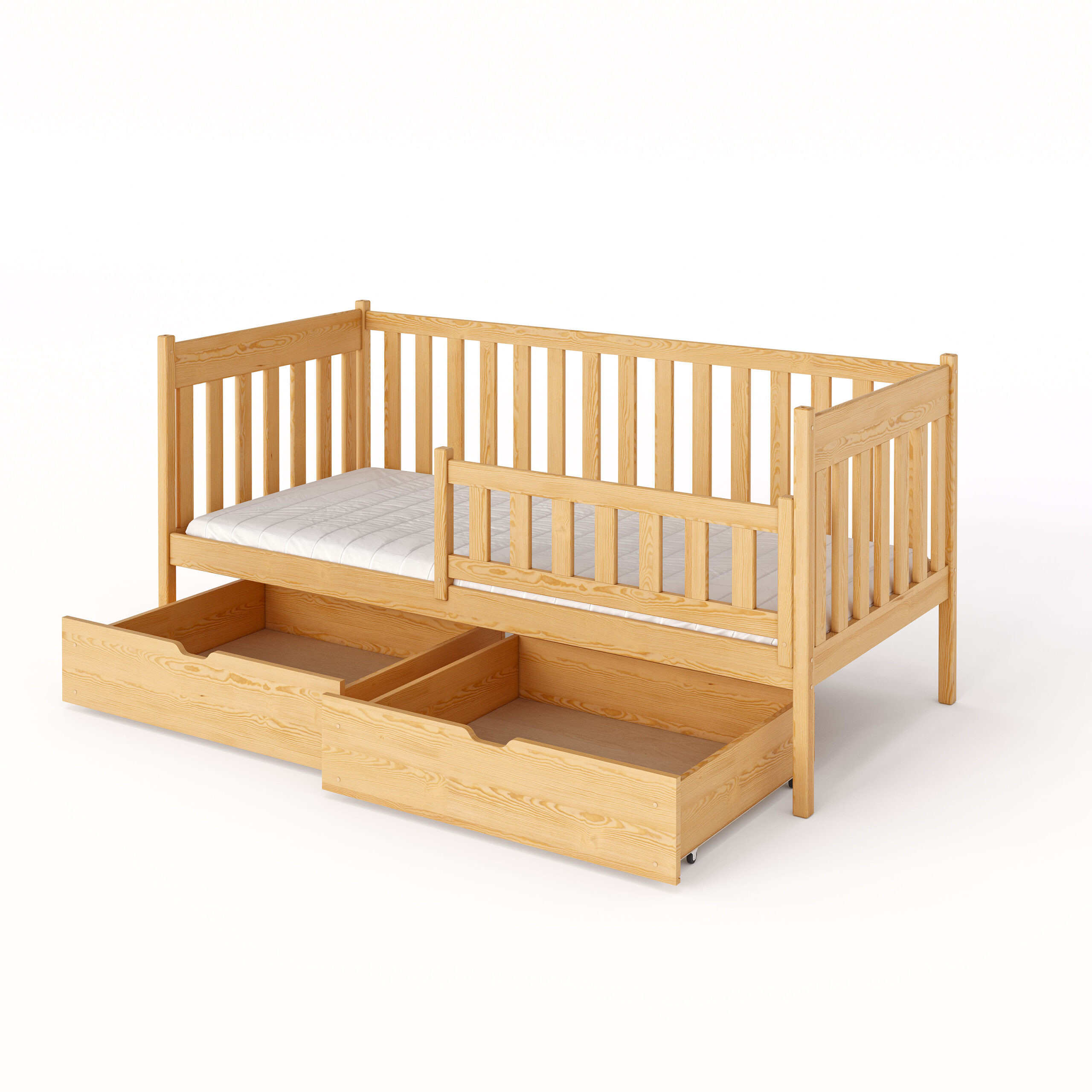 Einzelbett, Kinderbett ALICE mit Schubladen - Kubuk Moebel