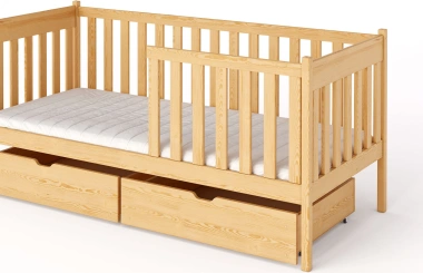 Einzelbett, Kinderbett ALICE mit Schubladen - Kubuk Moebel