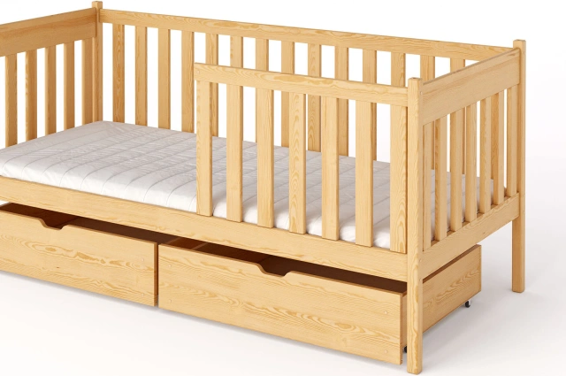 Einzelbett, Kinderbett ALICE mit Schubladen - Kubuk Moebel