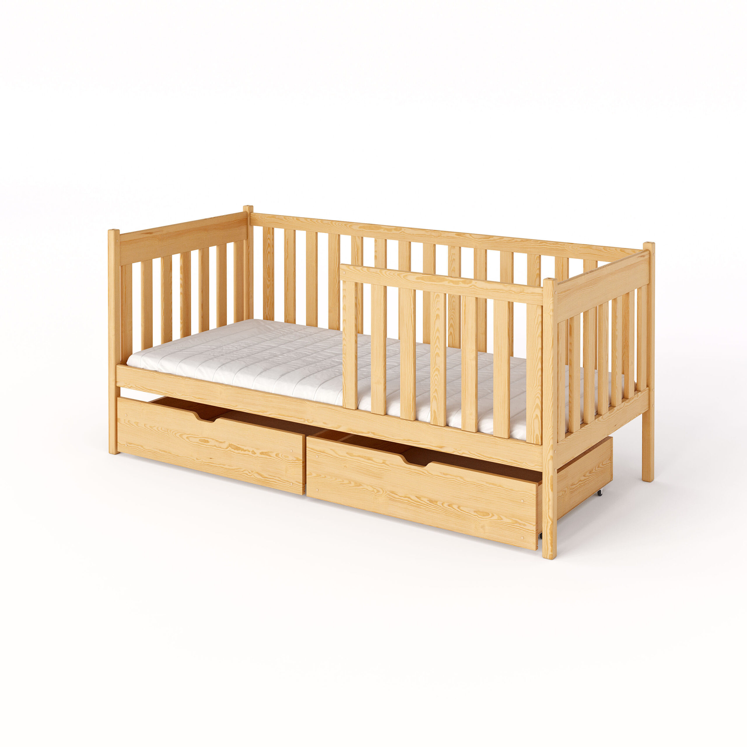 Einzelbett, Kinderbett ALICE mit Schubladen - Kubuk Moebel