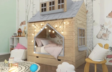 Hausbett, Spielbett COCO - Kubuk Moebel Hausbett, Spielbett COCO - Kubuk Moebel