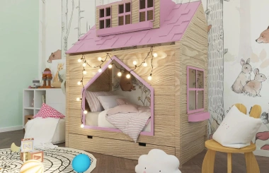 Hausbett, Spielbett COCO - Kubuk Moebel Hausbett, Spielbett COCO - Kubuk Moebel