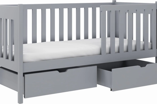 Einzelbett, Kinderbett ALICE mit Schubladen - Kubuk Moebel