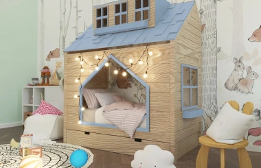 Hausbett, Spielbett COCO - Kubuk Moebel Hausbett, Spielbett COCO - Kubuk Moebel