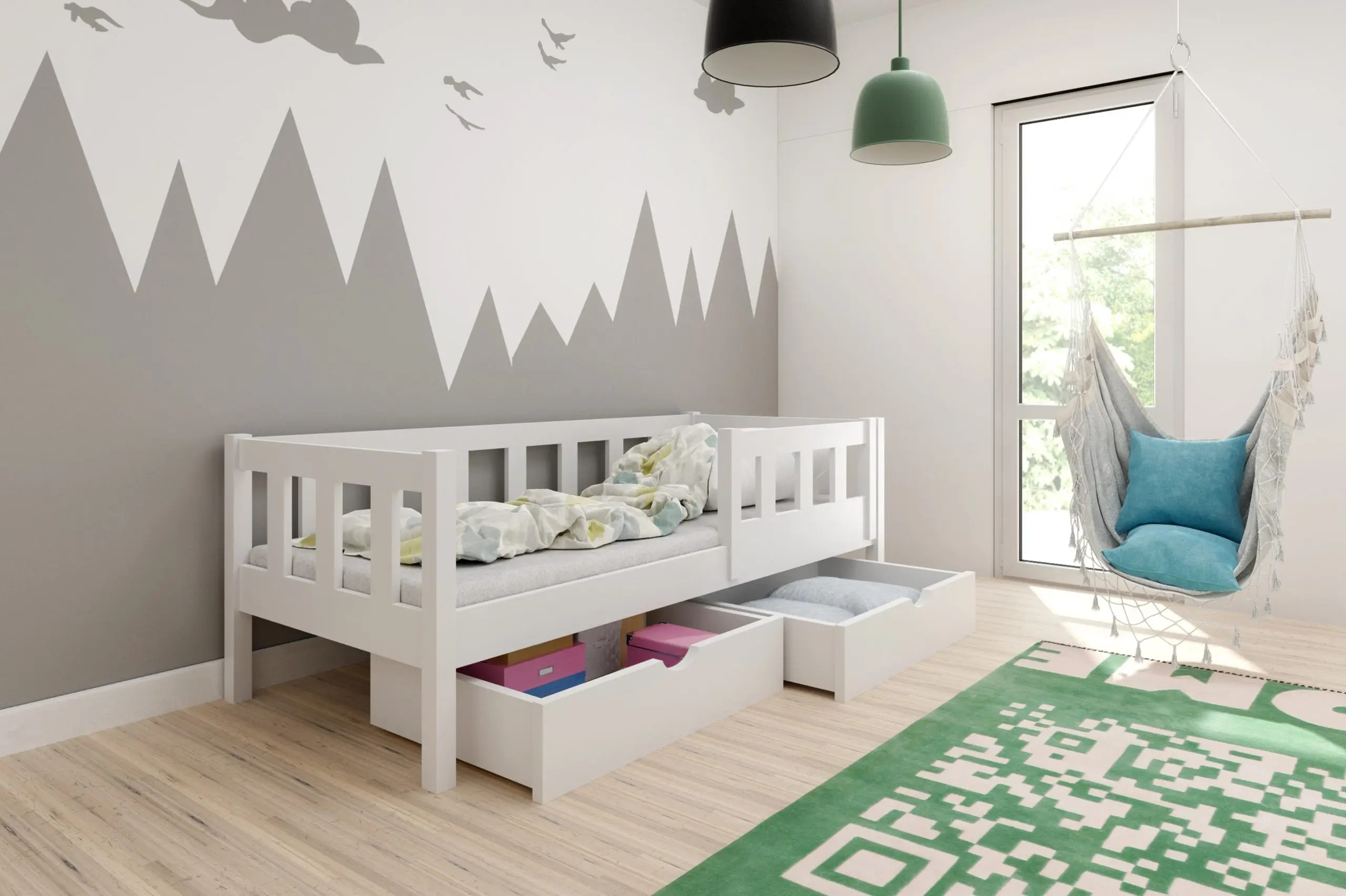 Einzelbett, Kinderbett MARK - Kubuk Moebel