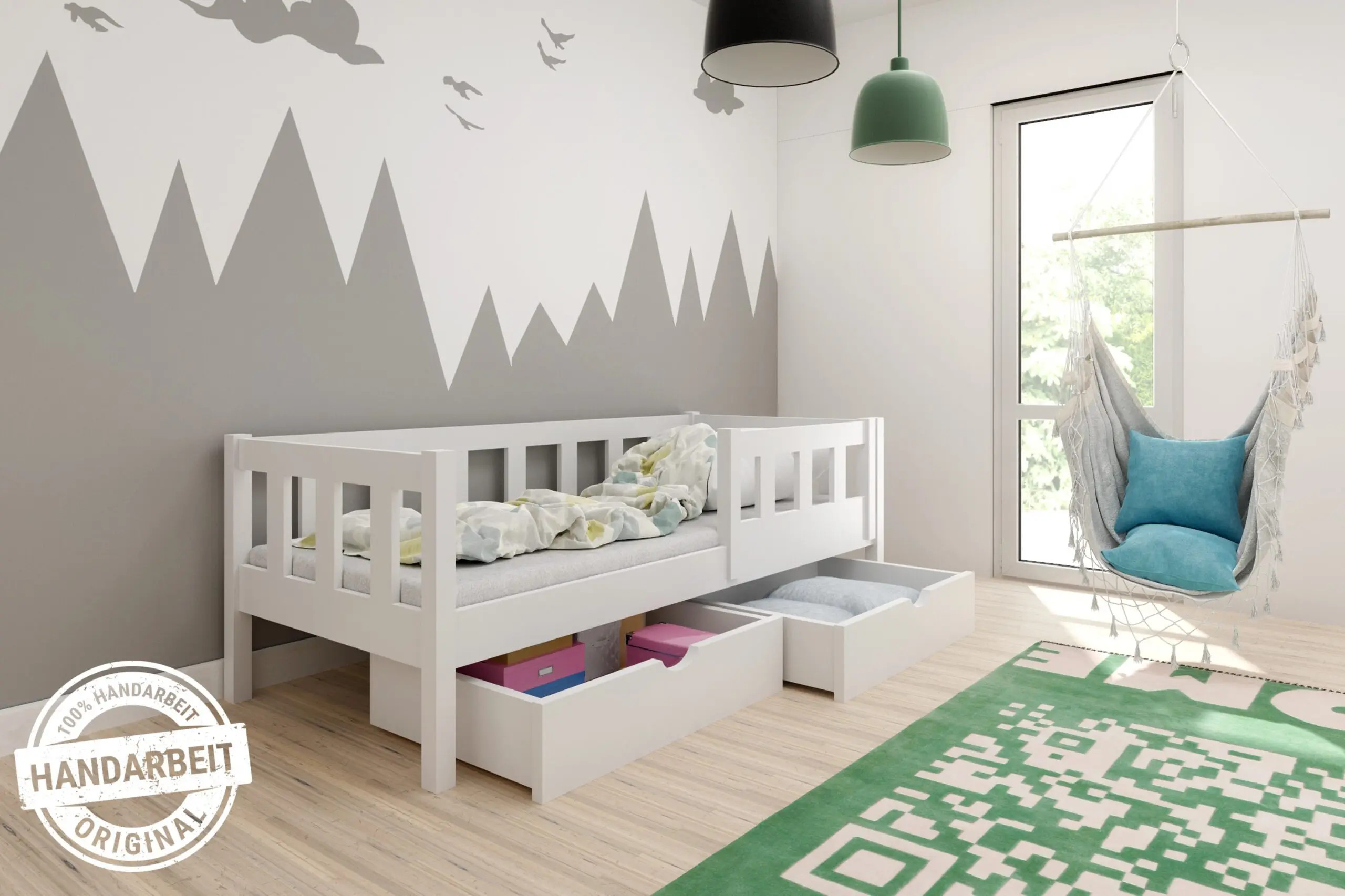 Einzelbett, Kinderbett MARK - Kubuk Moebel