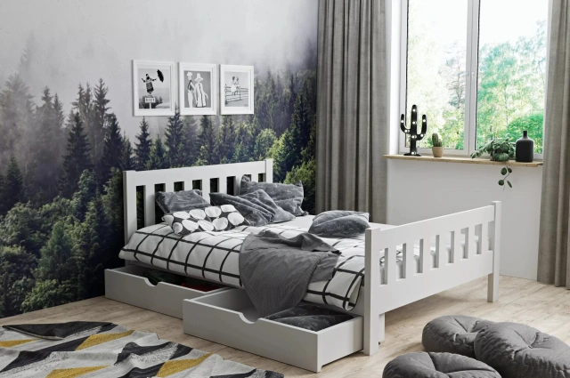 Einzelbett, Kinderbett MARIETTA - Kubuk Moebel