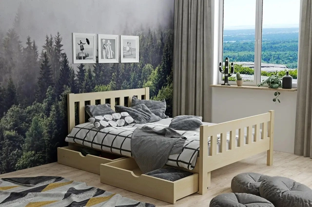 Einzelbett, Kinderbett MARIETTA - Kubuk Moebel