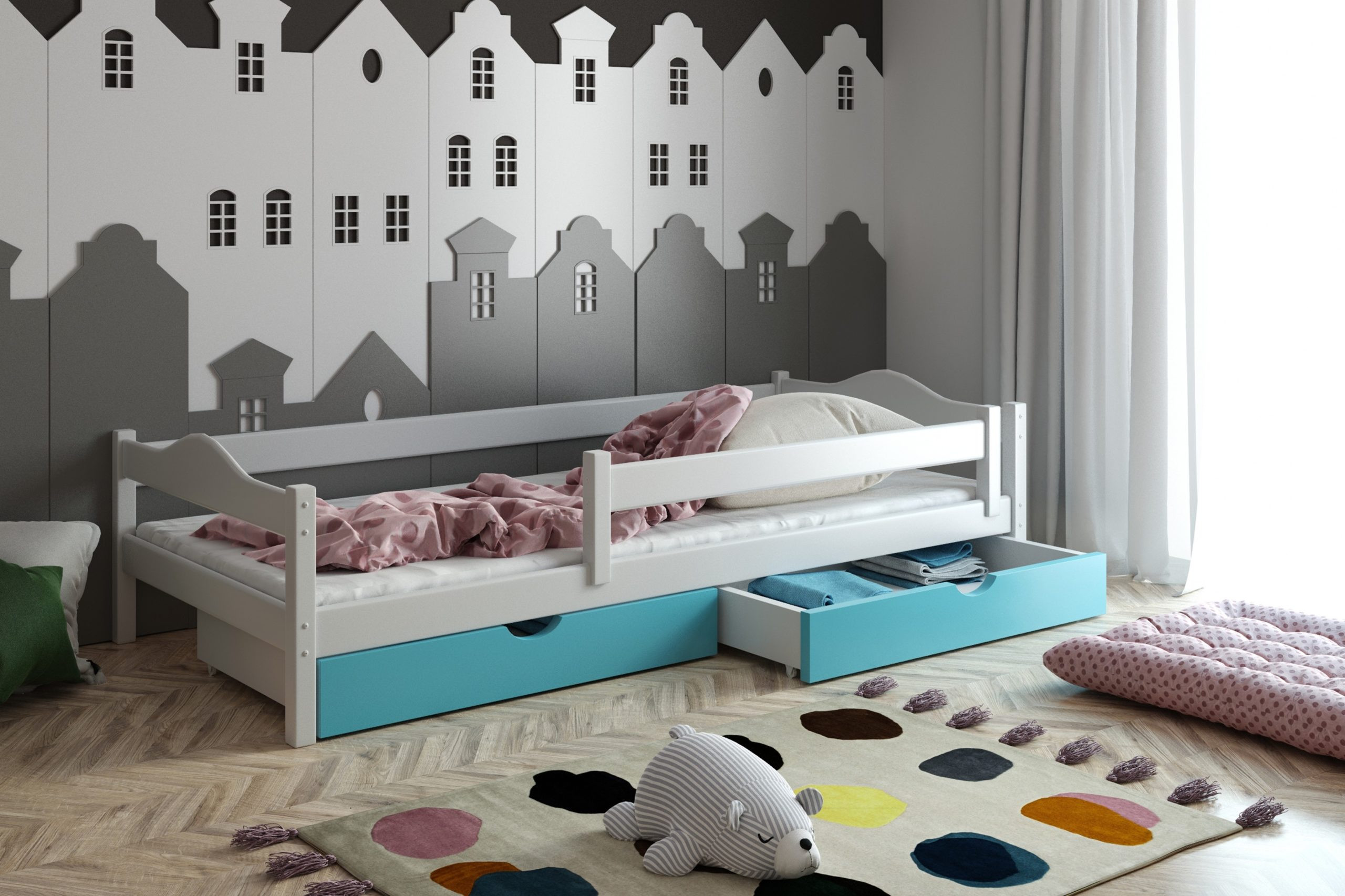 Ausziehbett, Kinderbett, Doppelbett ANDY - Kubuk Moebel Ausziehbett, Kinderbett, Doppelbett ANDY - Kubuk Moebel