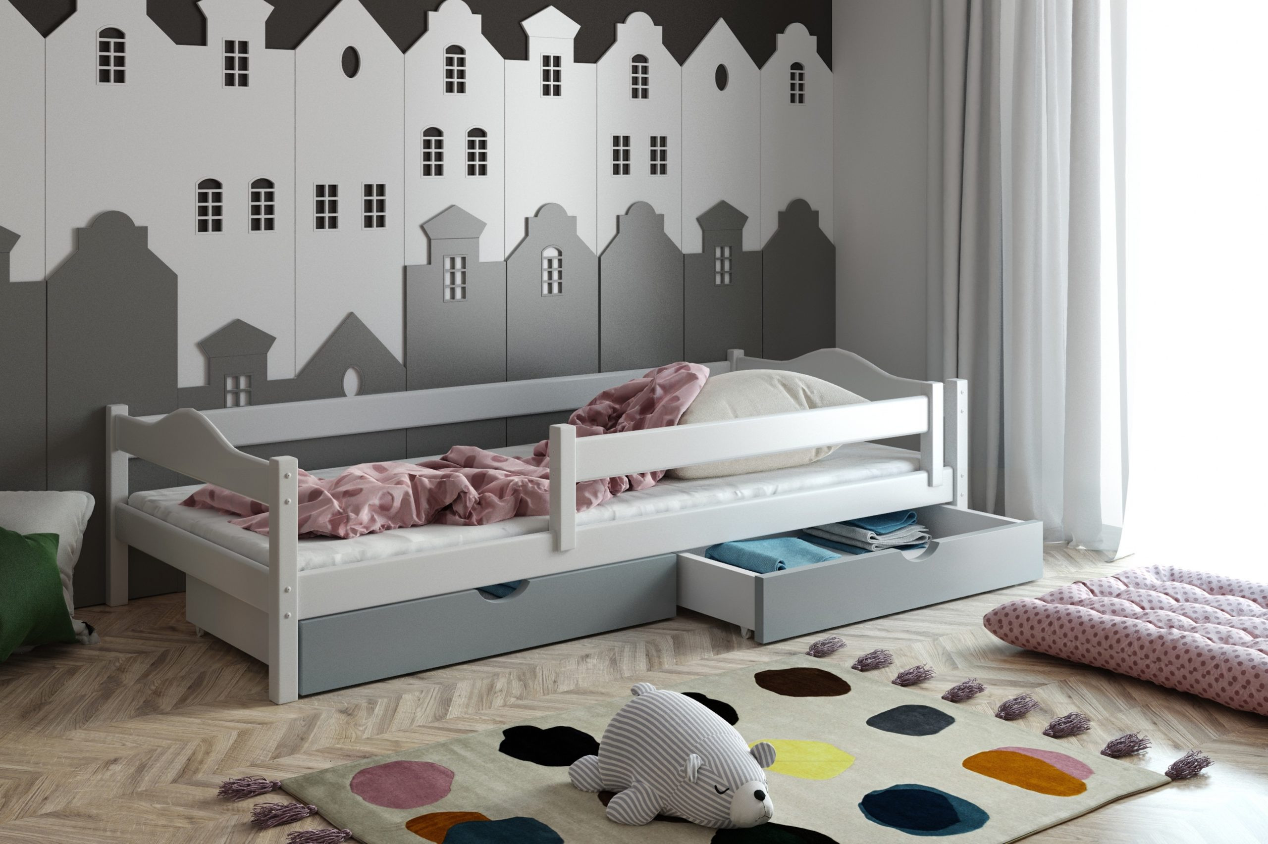 Ausziehbett, Kinderbett, Doppelbett ANDY - Kubuk Moebel Ausziehbett, Kinderbett, Doppelbett ANDY - Kubuk Moebel