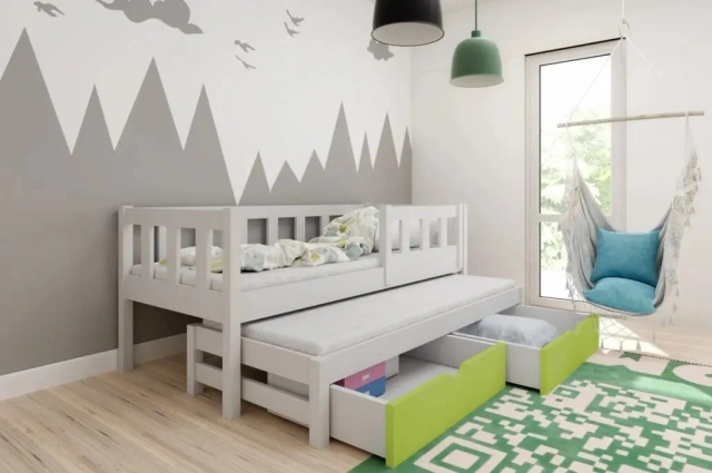 Ausziehbett, Kinderbett, Doppelbett MARKUS - Kubuk Moebel