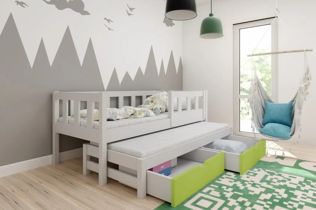 Ausziehbett, Kinderbett, Doppelbett MARKUS - Kubuk Moebel