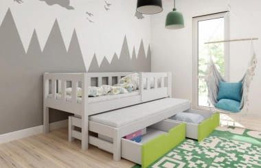 Ausziehbett, Kinderbett, Doppelbett MARKUS - Kubuk Moebel