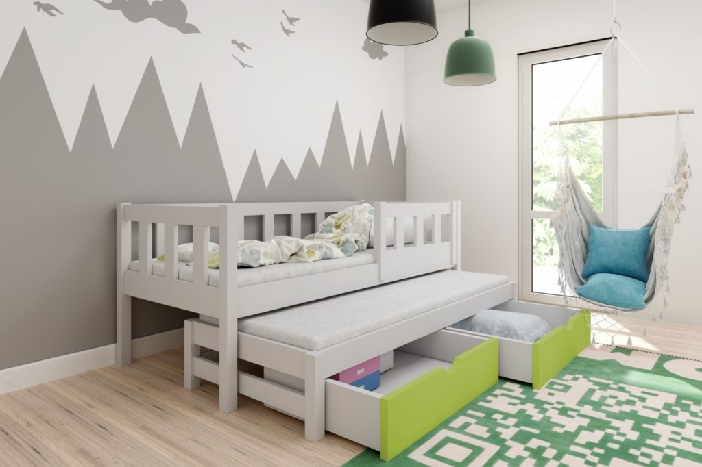 Ausziehbett, Kinderbett, Doppelbett MARKUS - Kubuk Moebel