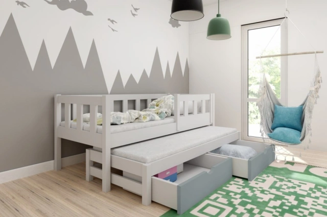 Ausziehbett, Kinderbett, Doppelbett MARKUS - Kubuk Moebel