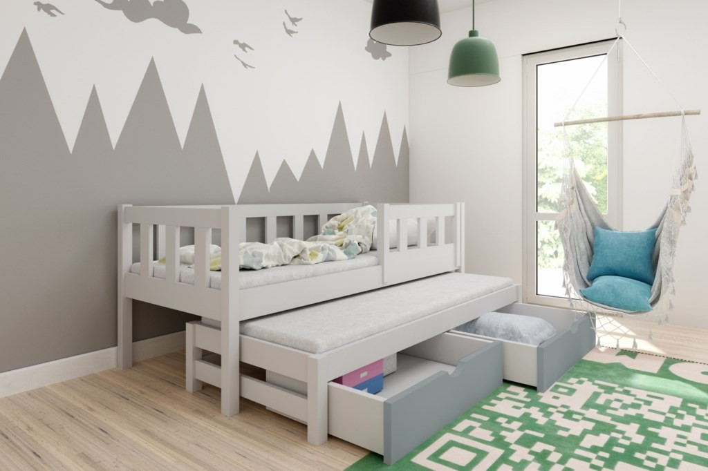 Ausziehbett, Kinderbett, Doppelbett MARKUS - Kubuk Moebel