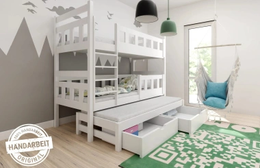 Etagenbett, Spielbett MARCEL für 2 oder 3 Personen