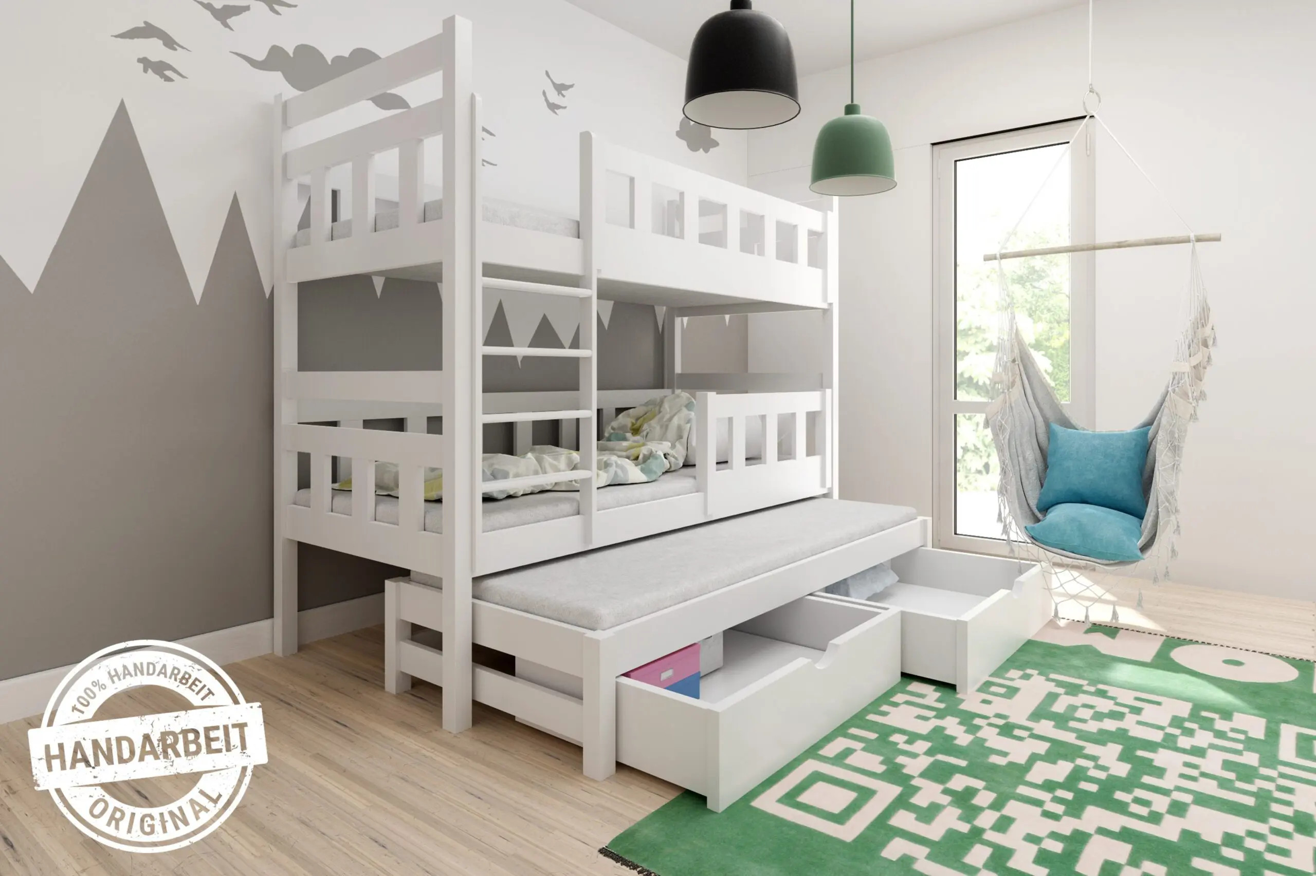 Etagenbett, Spielbett MARCEL für 2 oder 3 Personen Etagenbett, Spielbett MARCEL für 2 oder 3 Personen