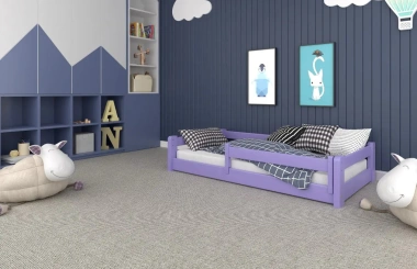 Einzelbett, Kinderbett MINI mit Bettgitter - Kubuk Moebel