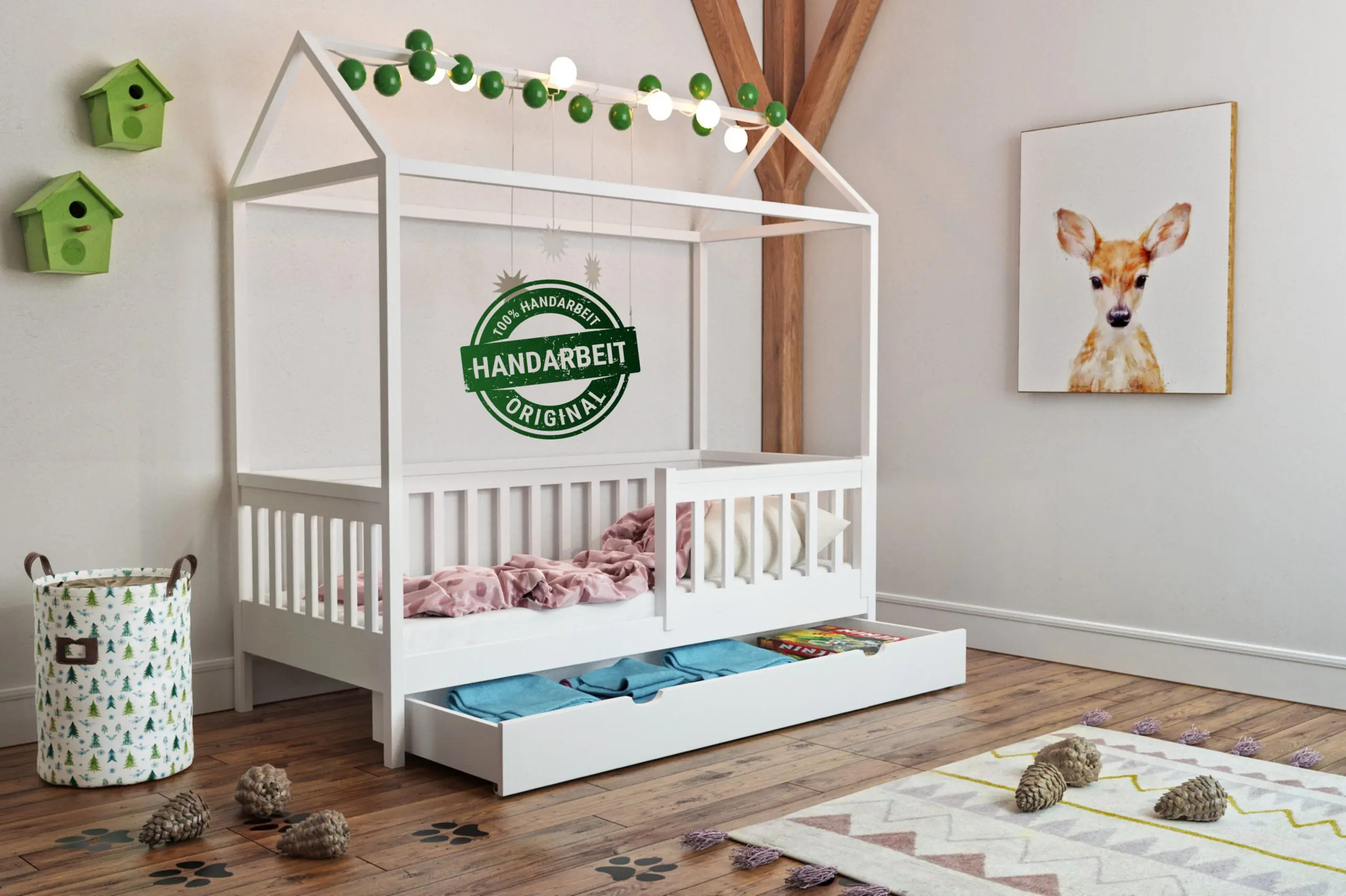 Einzelbett, Kinderbett DOMEL mit Schublade - Kubuk Moebel